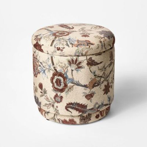 Swivel Storage Ottoman Floral Pattern - Threshold™ designed with Studio McGee