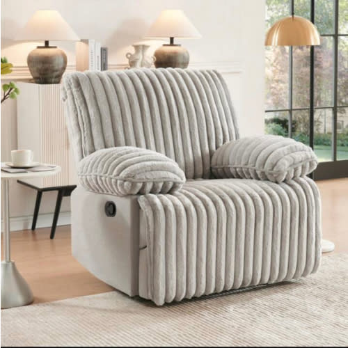 Corduroy Upholstered Manual Living Room Recliner | SHEIN USA