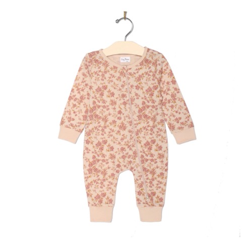 Zip Romper- Blush Floral – City Mouse Studio