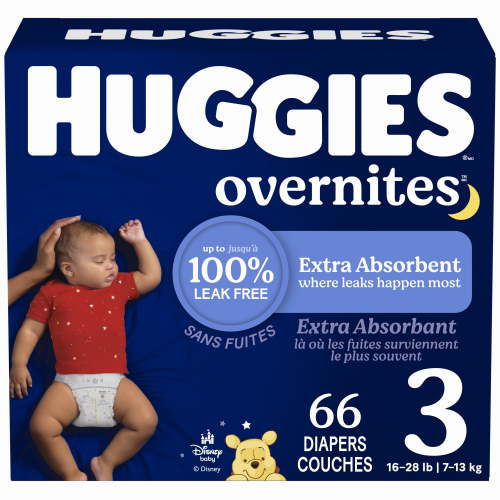 Huggies Overnites Nighttime Baby Diapers, Sizes: 3-7 | 36-66Count, Sizes 3-7 | 36-66 Count - Walmart.ca