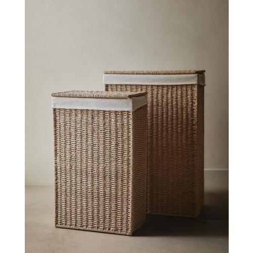 FABRIC-LINED LAUNDRY HAMPER | Zara Home United States of America