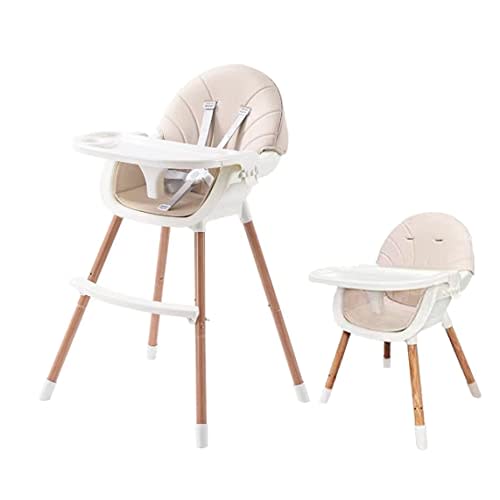 PandaEar 3-in-1 High Chairs for Babies Toddlers, Convertible Infant Highchair with Removable Tray & Safety Harness Adjustable Legs