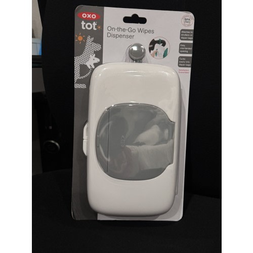 OXO Tot On-the-Go Wipes Dispenser Gray Brand New in Package