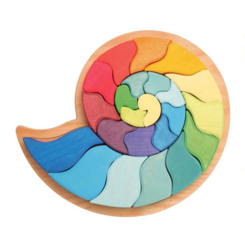 Ammonite Snail Wooden Puzzle