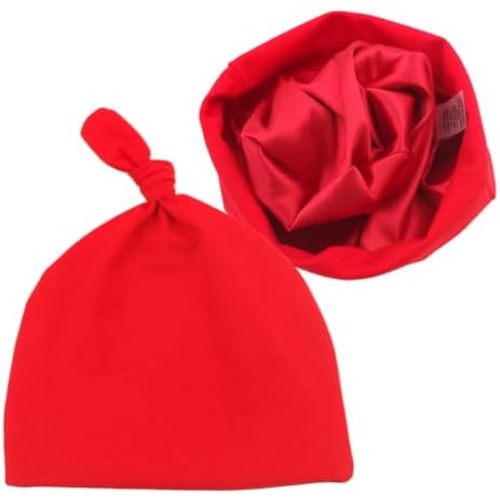 Silky Satin Lined Newborn Hat Hair Care Knot Beanie Hats for Infant Baby Boys Girls Caps 0-6 Months
