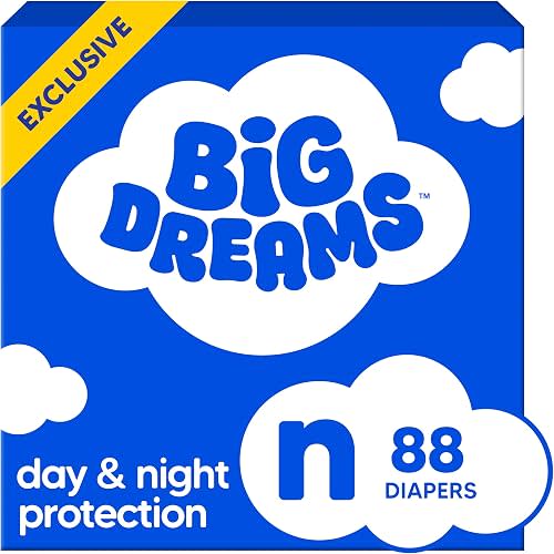 Big Dreams Newborn Diapers, 88 Count