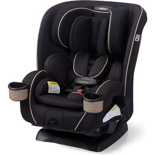 Maxi-Cosi Kani 4-in-1 Infant Kids Convertible Car Seat, Rear-Facing Forward-Facing Carseat, Booster, Slim Fit, Magnetic Buckle, 5-Position Recline, Fits 5-100 lbs, 19-57 in, Caspian Caviar