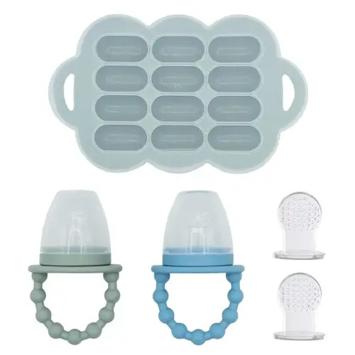 WeeSprout Baby Food Feeder Set - 2 Silicone Feeders & Reusable - TikTok Shop