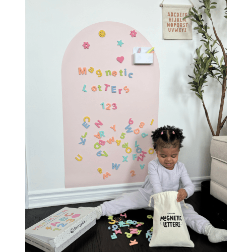 Magic Playwall - Arch Magnetic Art Wall Decal for Kids – Pink