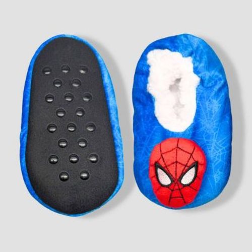 Toddler Marvel Spider-Man Character Slipper Socks - Blue 2T-3T