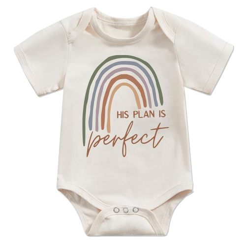 Newborn Infant Baby Bodysuit Funny Letters Print Clothes Short Sleeve Romper Pregnancy Announcements