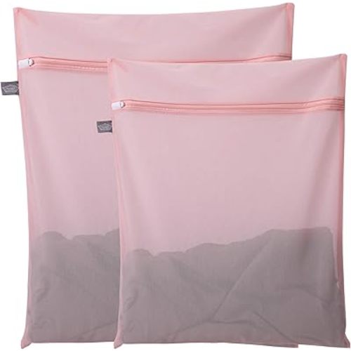 Lingerie Bag for Washing Delicates, Laundry Bag for Delicates, Pink, L+M