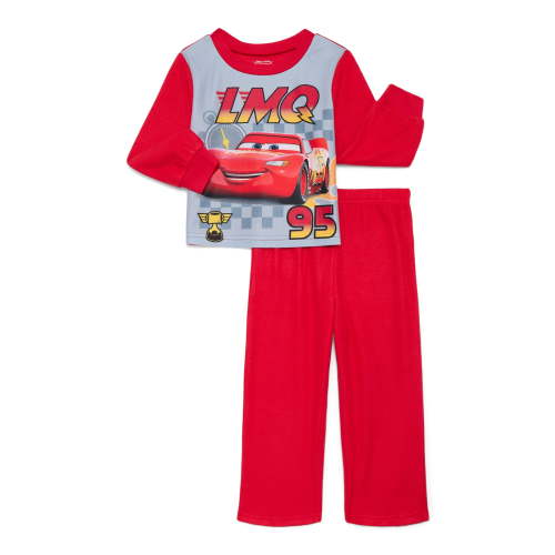 Disney Pixar Cars Toddler Boys Long Sleeve Top and Pants Pajama Set, 2-Piece, Sizes 12M-5T
