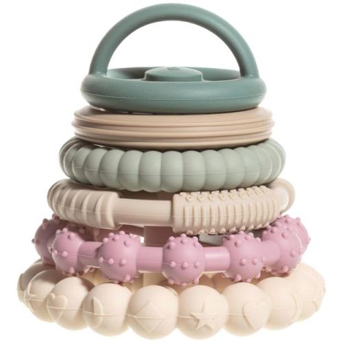 Sperric Silicone Stacking Toy – Premium Stacking Teethers - Interactive and Fun Baby Stacking Toys - Teeth Soothing for 6-12 Month