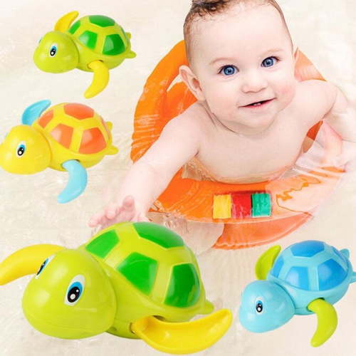 3pcs Bath Swimming Turtle Toy for Kids, Wind Up Chain Bathing Water Toy, Swimming Bathtub Pool Cute Swimming Turtle Toys for Boys Girls