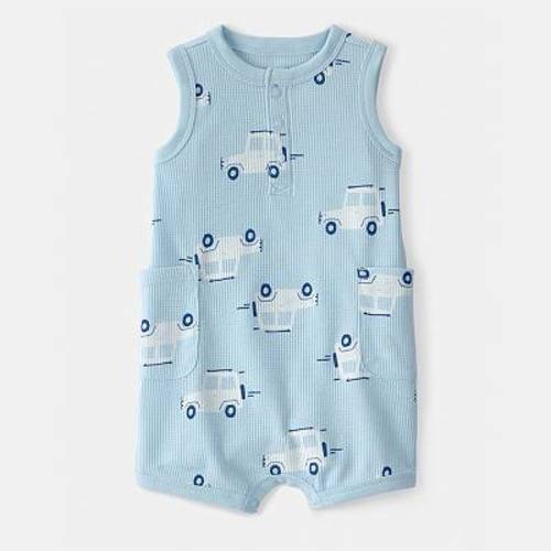 Baby Boy Carter's Car Waffle-Knit Sleeveless Romper