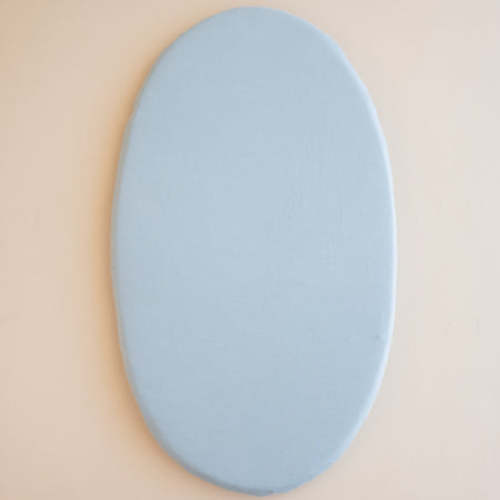 Oval Bassinet Sheet in Fog