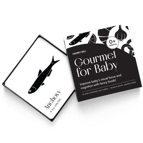 Gourmet for Baby High Contrast Art Cards | Sensory Play – Chunky Deli