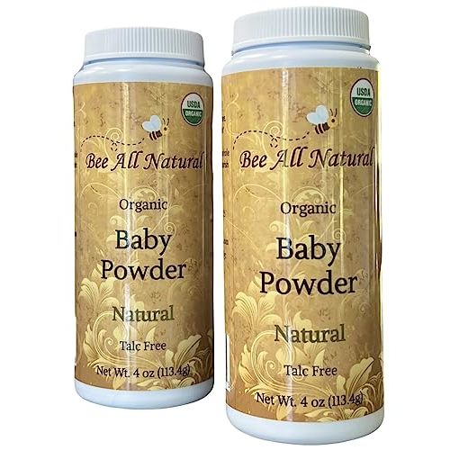 BEE All Natural Baby Powder Natural, 4 OZ
