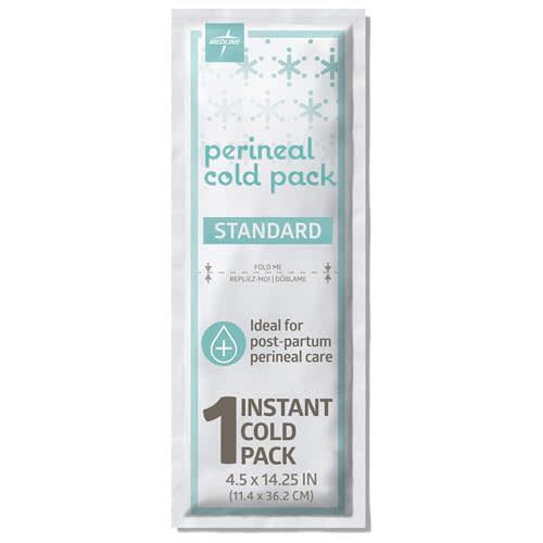 Medline Perineal Cold Packs for Postpartum Care (24 Count) Each Absorbent Pad is 4.5" x 14.25" Perfect for your After Delivery Postpartum Essentials Kit