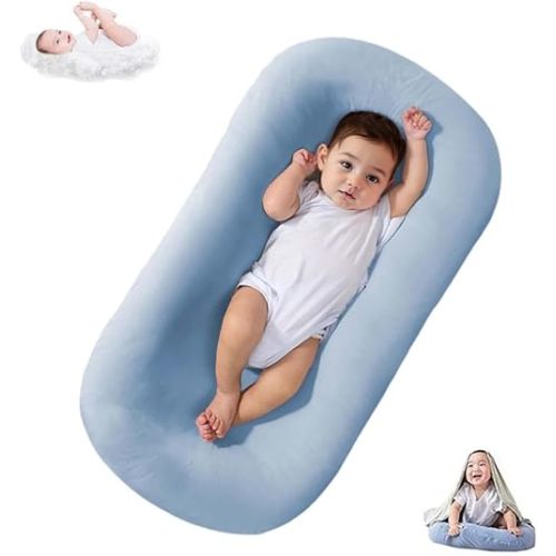 Lucakuins Baby Lounger Cover for Infants Loungers 0-24 Months, 100% Cotton Soft and Breathable Lounger Slipcover（Only Lounger Cover, Without The Lounger） (002, OneSize)