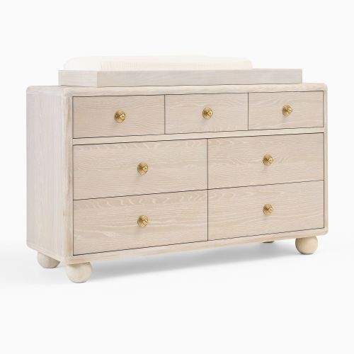 Joseph Altuzarra Sphere Foot 7-Drawer Dresser with Removable Topper (56")