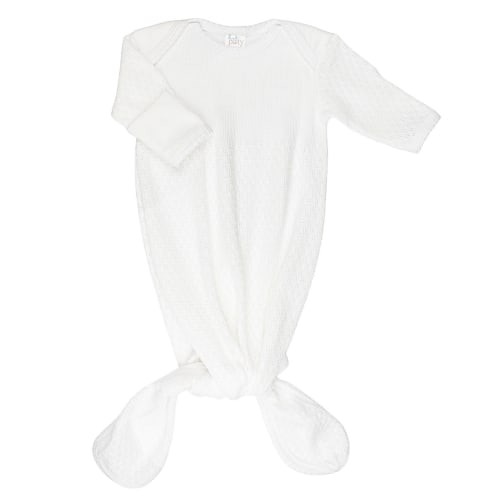 Knotted Overlap Shoulder Gown