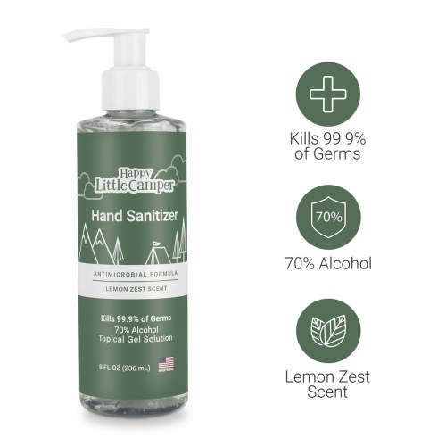 Happy Little Camper Hand Sanitizer Lemon Zest Scent