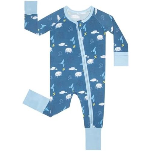 GUISBY Baby Boys' Pajamas Sleep N Play, Baby Clothes, Long Sleeve, Footless,Newborn-2T
