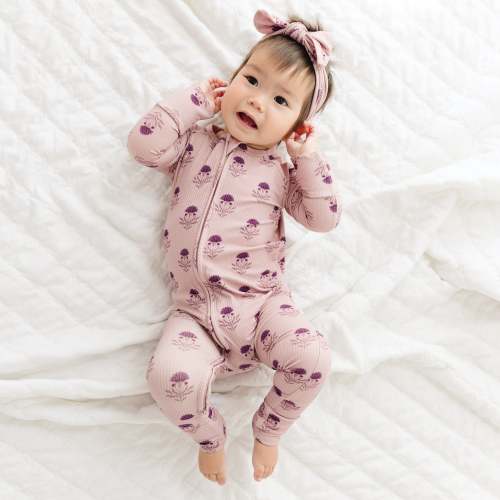 Folk Meadow Small Ribbed Zip Romper