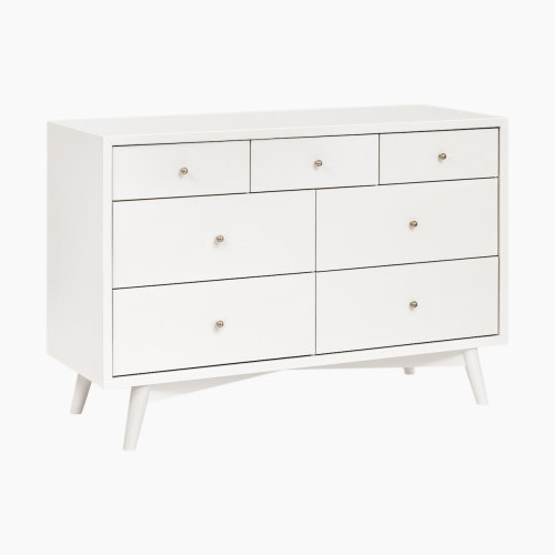 babyletto Palma 7-Drawer Double Dresser - Warm White