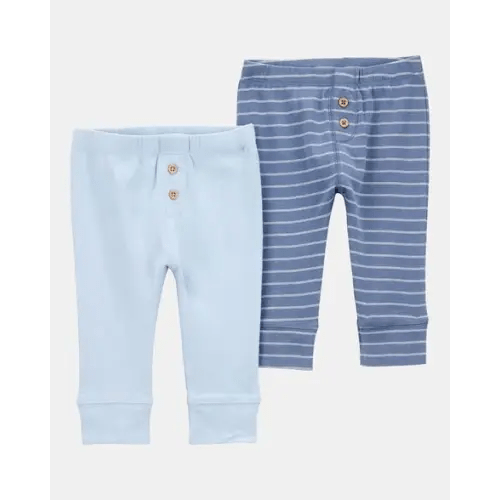 Baby Boy 2-Pack Pull-On Pants - Blue | Carter's