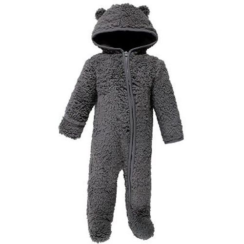 Hudson Baby Faux Shearling Bunting 1pk, Charcoal