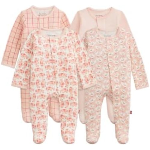 Magnetic Me Organic Cotton 4-Pack Bundle | Magnetic Baby Footie Pajamas