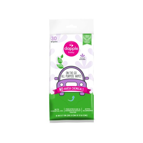 Dapple Baby On-The-Go All Purpose Wipes - Lavender