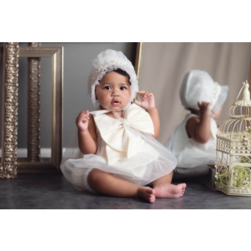 Jackie White Tulle Romper