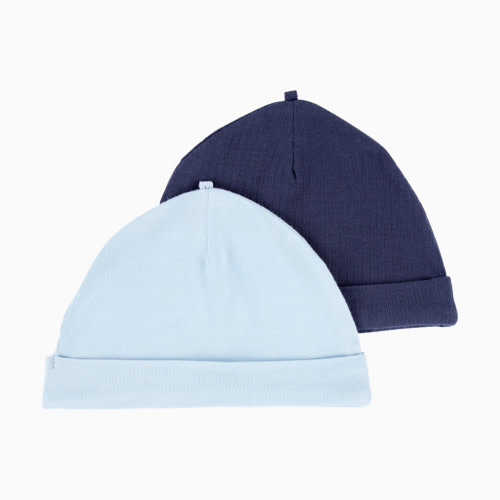 Carter's PurelySoft 2-Pack Caps - Dark Blue, 0-3 M