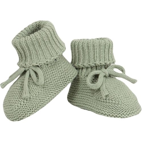 Hadetoto Baby Booties Cotton Newborn Boys Girls Shoes Knit Socks | Cozy Warm, Soft Crochet, Infant Toddler, Announcement, Essentials, Unisex, Neutral, Shower Gifts