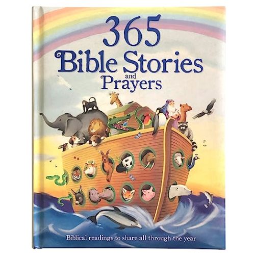 365 Bible Stories and Prayers Padded Treasury - Gift for Easter, Christmas, Communions, Baptism, Birthdays (Little Sunbeams)