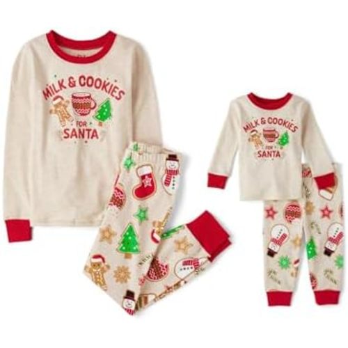 The Children's Place unisex-baby And Kids, Sibling Matching, Holiday Pajama Sets, Cotton