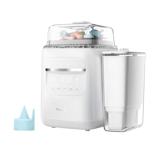 Papablic Baby Bottle Washer with Water Purification & 6-Count Duckbill Valves