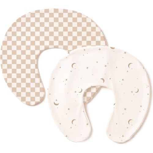 Konssy 2 Pack Nursing Pillow Covers, Soft Stretchy Cover for Breastfeeding