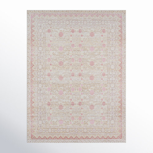 Viv + Rae™ Finnley Pink/Yellow/Red Rug & Reviews | Wayfair