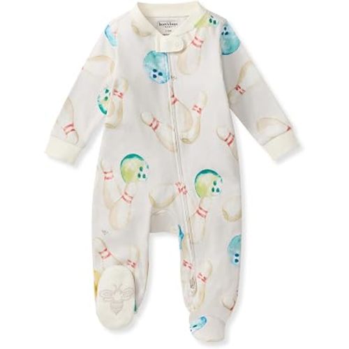 Burt's Bees Baby Boys' Organic Cotton, Sleep and Play Footed Pajamas