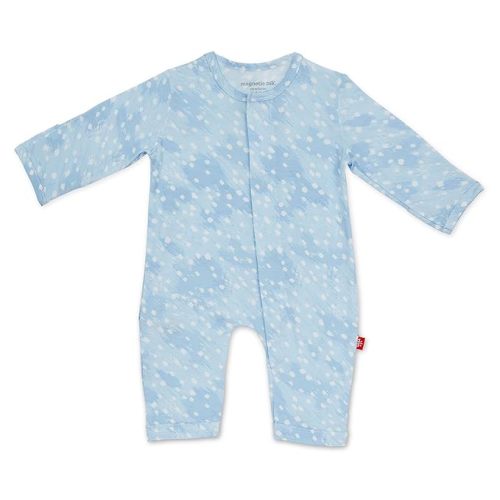 Magnetic Me Easy-Close Modal Coverall Jumpsuit Blue Doeskin