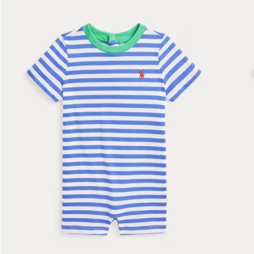 Striped Cotton Jersey Shortall