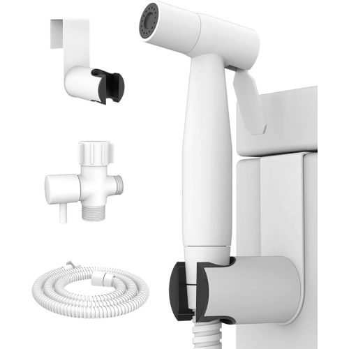 Handheld Bidet Sprayer for Toilet, Jet Sprayer for Toilet Muslim Shower, Adjustable Cloth Diaper Sprayer Bidets Attachment for Toilet, Toilet Bidet Sprayer with Bidet Hose for Feminine Wash