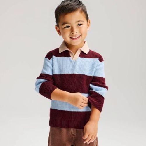 Toddler Boys’ Varsity Polo Sweater - Cat & Jack™ 2T