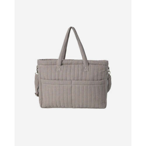 Quincy Mae - Diaper Bag (Indigo Gingham)