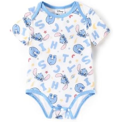 Disney Stitch Princess Ariel Belle Mickey and Friends Baby Girls Clothes Snap Bodysuit for Newborn to Infant
